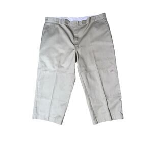 Dickies‎ 46x30 Loose Fit Straight Leg sturdy Twill Work Pants Khaki 5 pockets